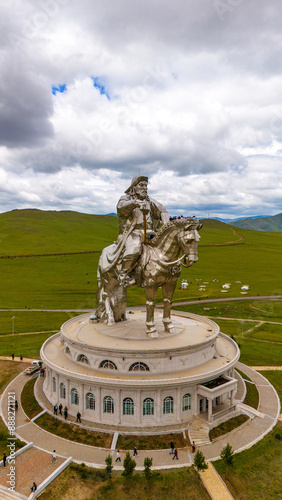 Reiterstandbild Statue Dschningis Khan Mongolei