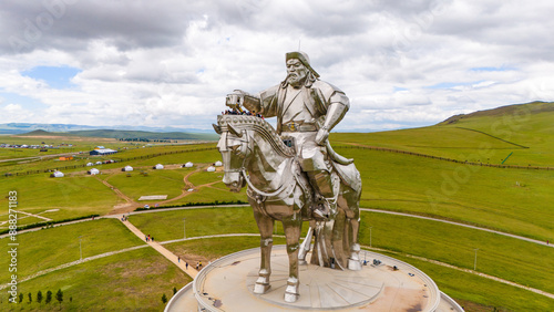Reiterstandbild Statue Dschningis Khan Mongolei