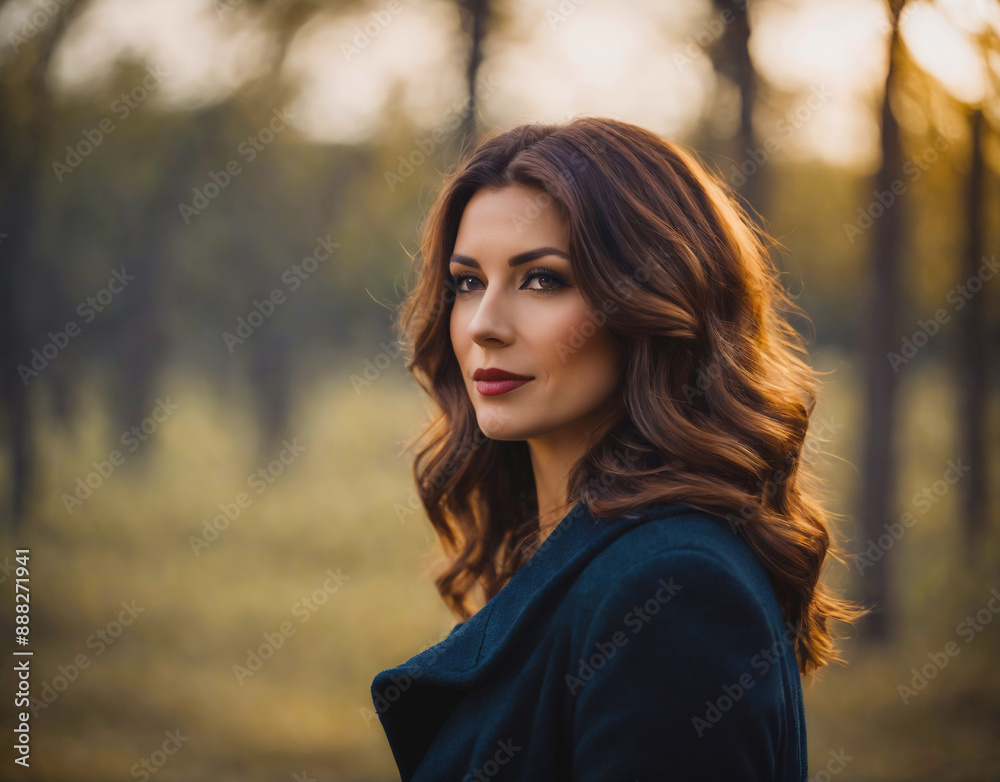 portrait of a woman in the park