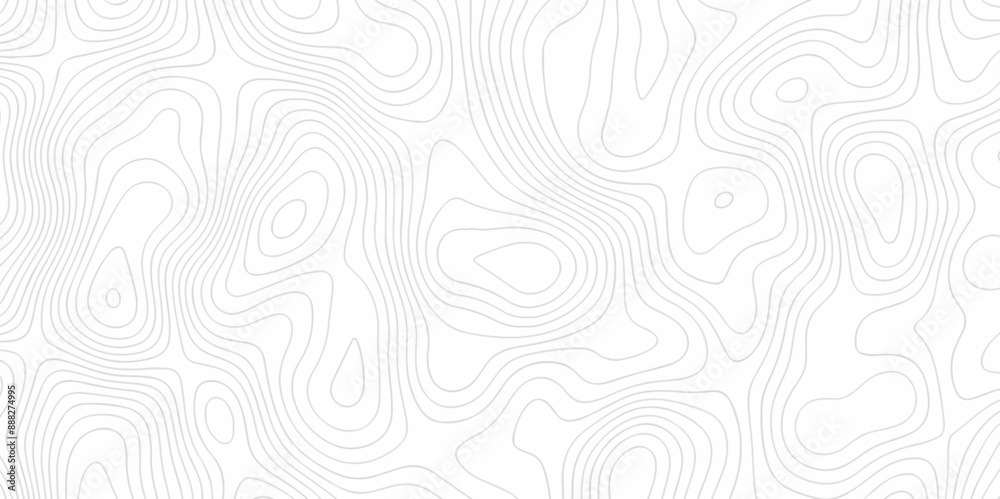 Vector white wave line geography landscape Topo contour map on white background. Geographic mountain relief diagram line wave carve pattern. Topographic world map contour lines map texture. Vector white wave line geography landscape Topo contour map on white background. Geographic mountain relief diagram line wave carve pattern. Topographic world map contour lines map texture.
