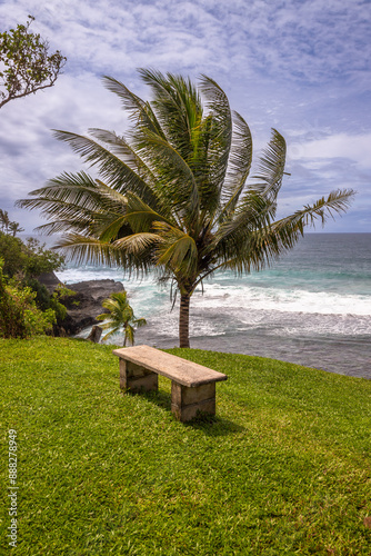 Exposure of the incredible Samoa's coastline, on the South Coast of the Island near Lotofaga photo