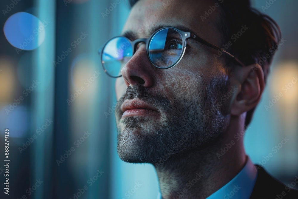 a professional-looking individual, suitable for corporate settings a professional-looking individual, suitable for corporate settings