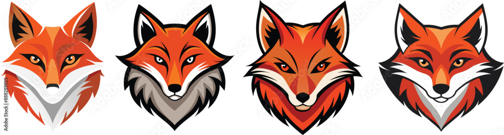 Fox head vector illustration Fox head vector illustration