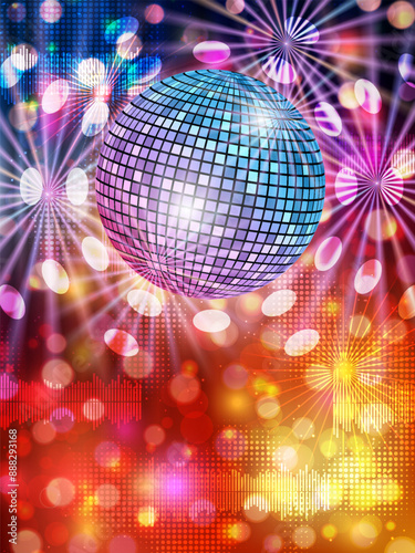 Night music party, dance club, music festival flyer, poster, booklet, invitation card vector design template