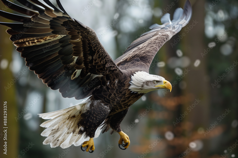 Fototapeta premium Eagle portrait, outdoor