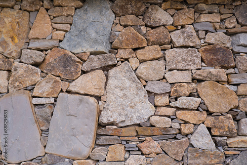 Obraz na płótnie Walls made of stone , stone background. w salonie