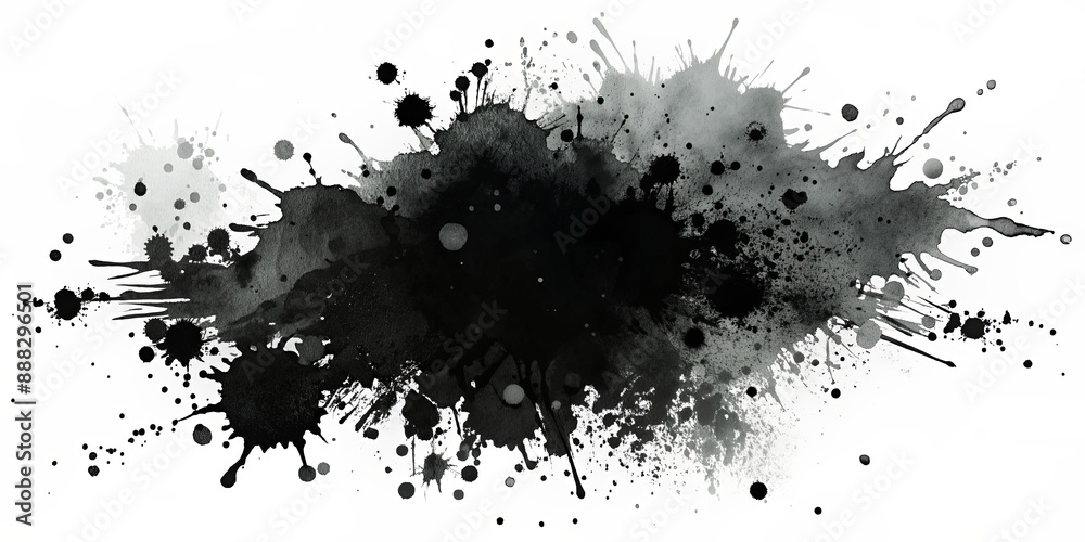 Abstract Black Ink Splatter, Watercolor, Artistic, Texture, Design, Background, Splashes Abstract Black Ink Splatter, Watercolor, Artistic, Texture, Design, Background, Splashes