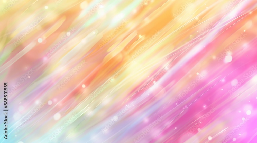 Obraz premium Abstract Diagonal Lines and Bokeh with Soft Pastel Colors, abstract, background, art, design