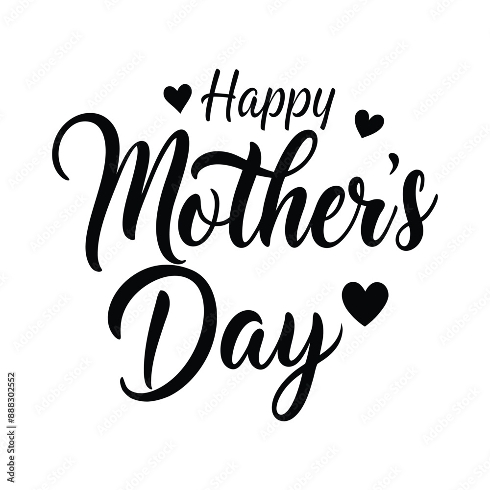 Mothers day typography vector illustration.