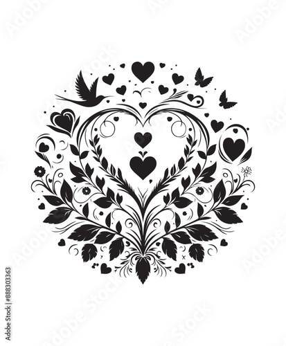 Wallpaper Mural vector love hard vector art,graphics love hards icons set,vintage illustration love hard clipart,vector love hards flat style artwork design Torontodigital.ca