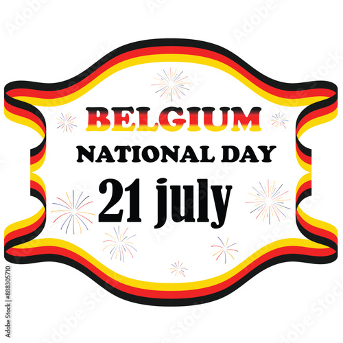 Belgium National Independence Day On 21 July. Belgium National Day. photo