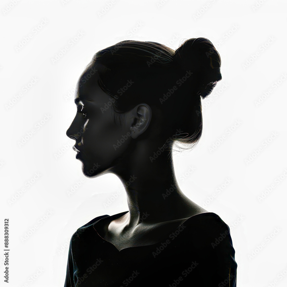 The Silhouette of a Woman Looking to the Future The Silhouette of a Woman Looking to the Future