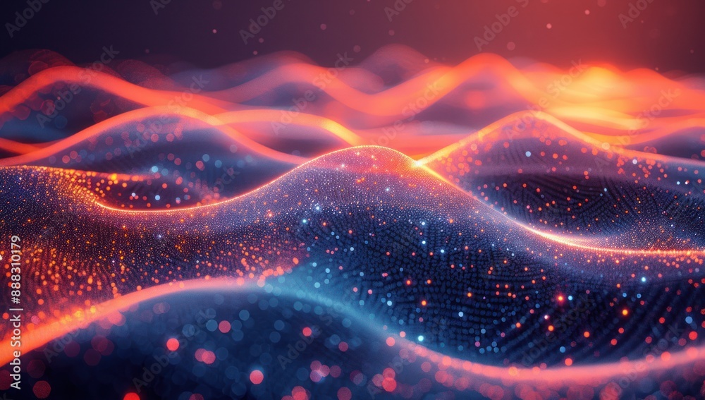 Abstract Glittering Landscape Abstract Glittering Landscape