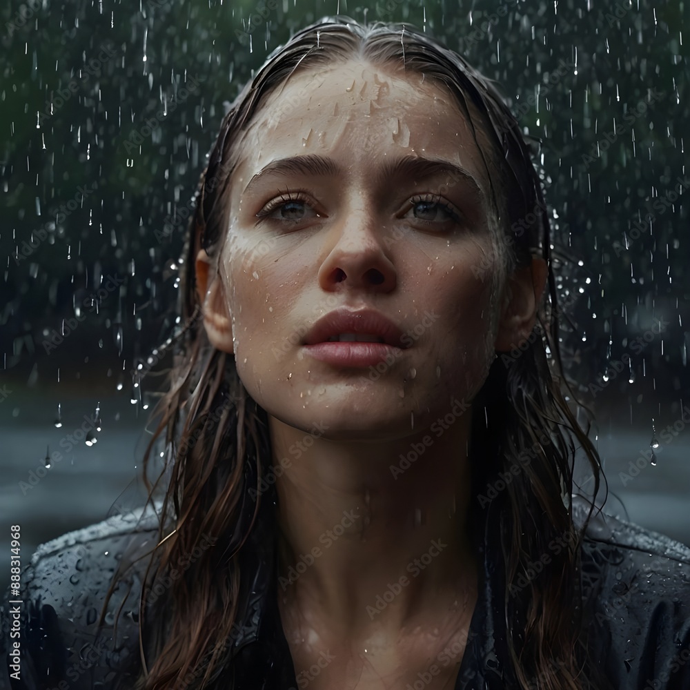 It was a rainy day and a wonderful picture of women