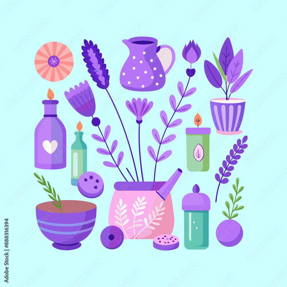 Outline flower set for artistic designs. Outline flower set for artistic designs.