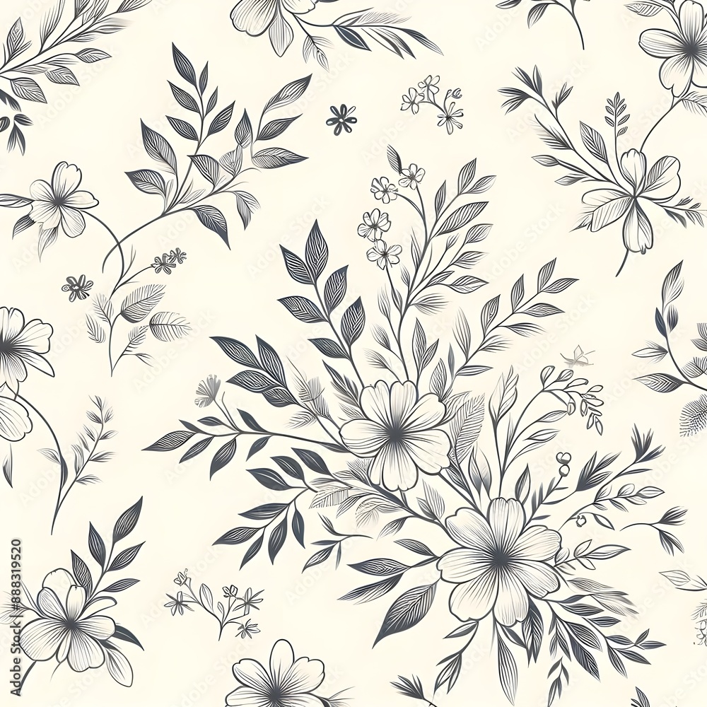 Seamless Floral Pattern. Seamless Floral Pattern.