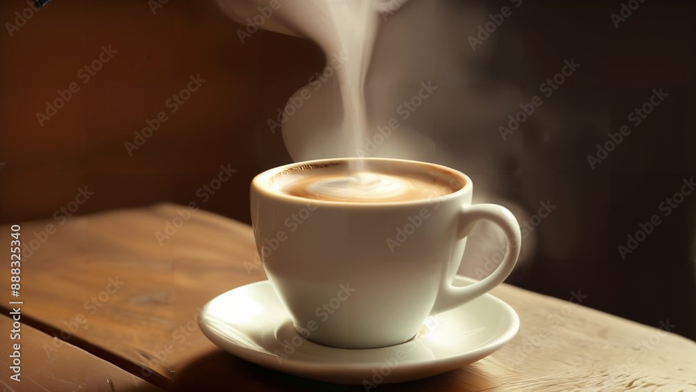 cup of coffee on table cup of coffee on table