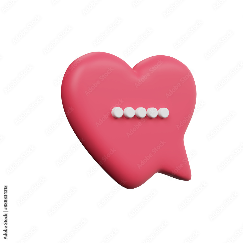 Various 3D Speech bubble icons Various 3D Speech bubble icons