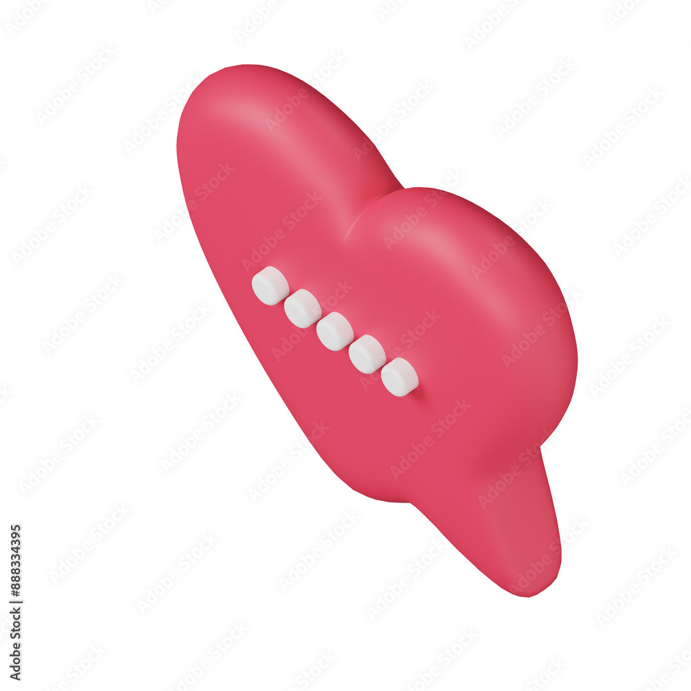 Various 3D Speech bubble icons Various 3D Speech bubble icons