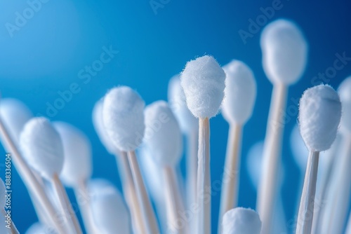 High resolution detail of a cotton bud