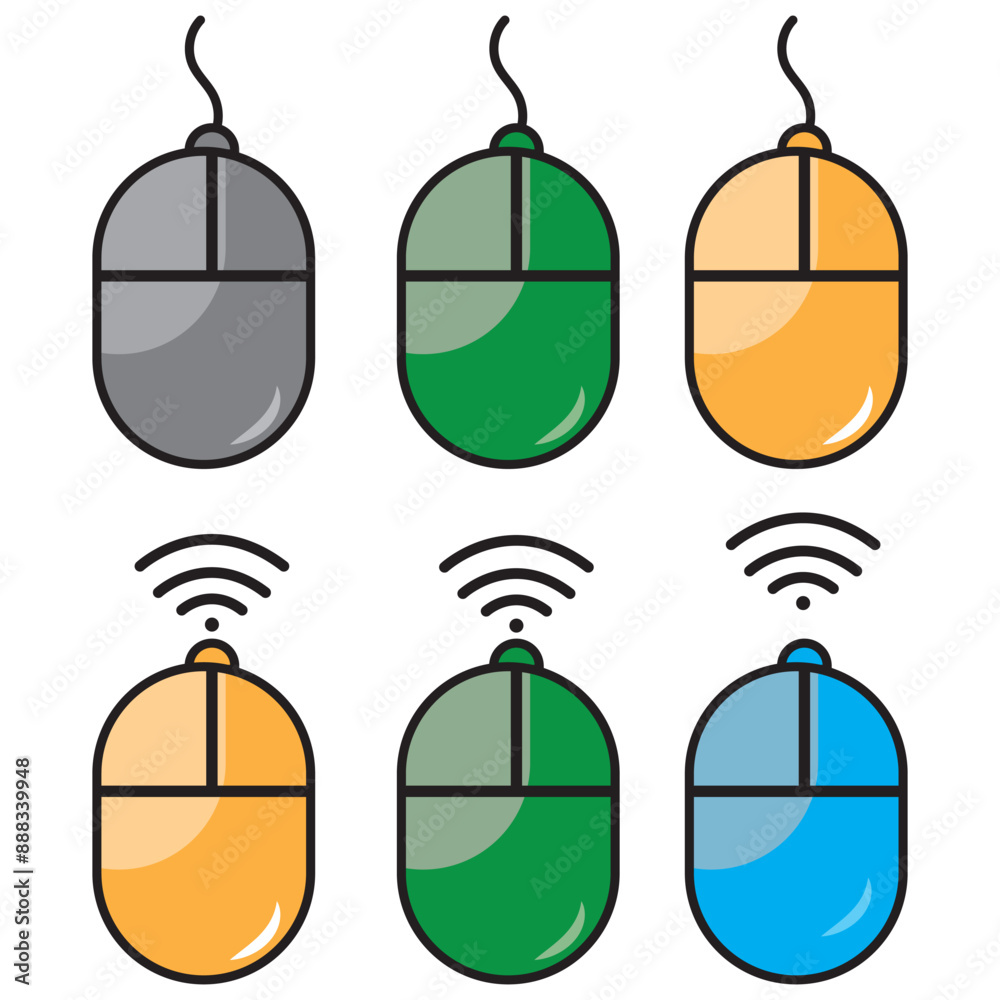 Editable vector wireless mouse icon. Part of a big icon set family. Perfect for web and app interfaces, presentations, infographics, etc Editable vector wireless mouse icon. Part of a big icon set family. Perfect for web and app interfaces, presentations, infographics, etc