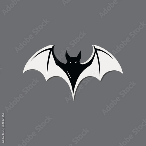 Bat silhouette design vector file.