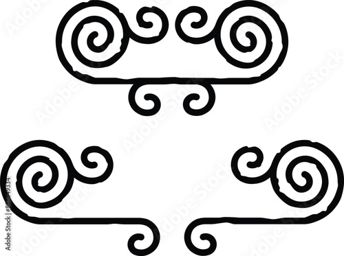 Celtic Lines and Spirals Ornament Graphics