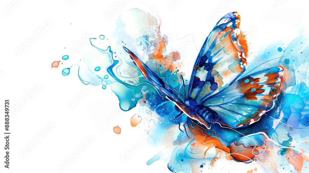 Obraz premium abstract background with butterfly