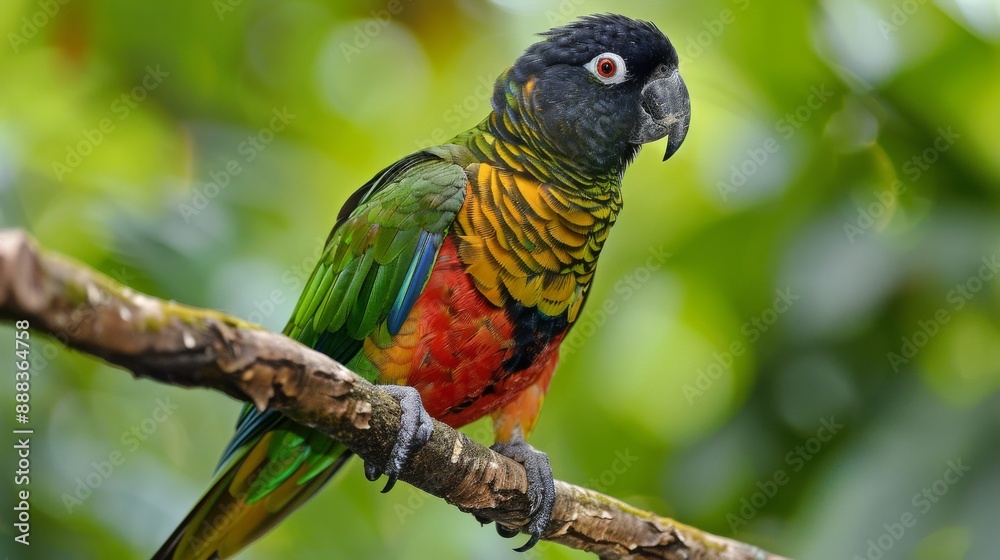 The Black-headed Amazon (Amazona kawalli), also known as the Black-headed Parrot, is a striking and colorful bird native to the Amazon rainforest in Brazil. It features a distinctive black head, The Black-headed Amazon (Amazona kawalli), also known as the Black-headed Parrot, is a striking and colorful bird native to the Amazon rainforest in Brazil. It features a distinctive black head,