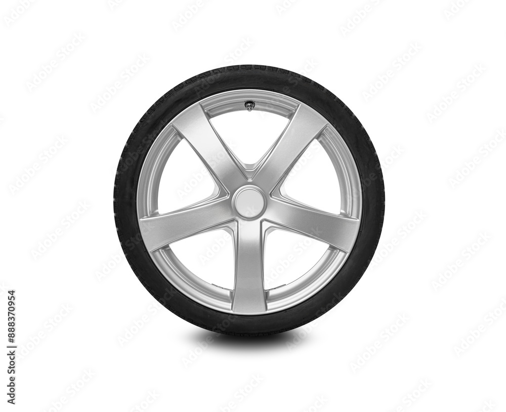 Car wheel isolated on white background. Car wheel isolated on white background.