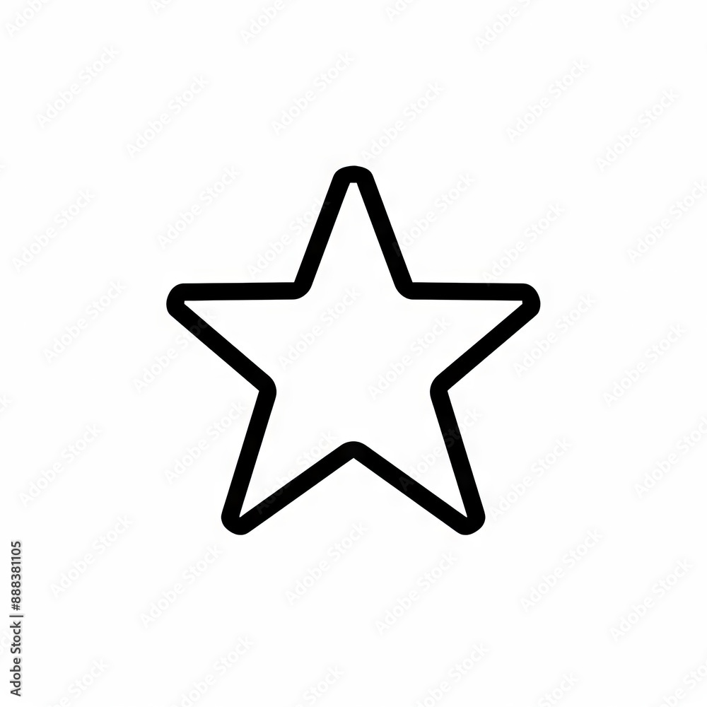 A star icon on a white background. A star icon on a white background.