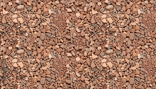 panorama of brown cement and gravel floor texture and background seamless © Lauren