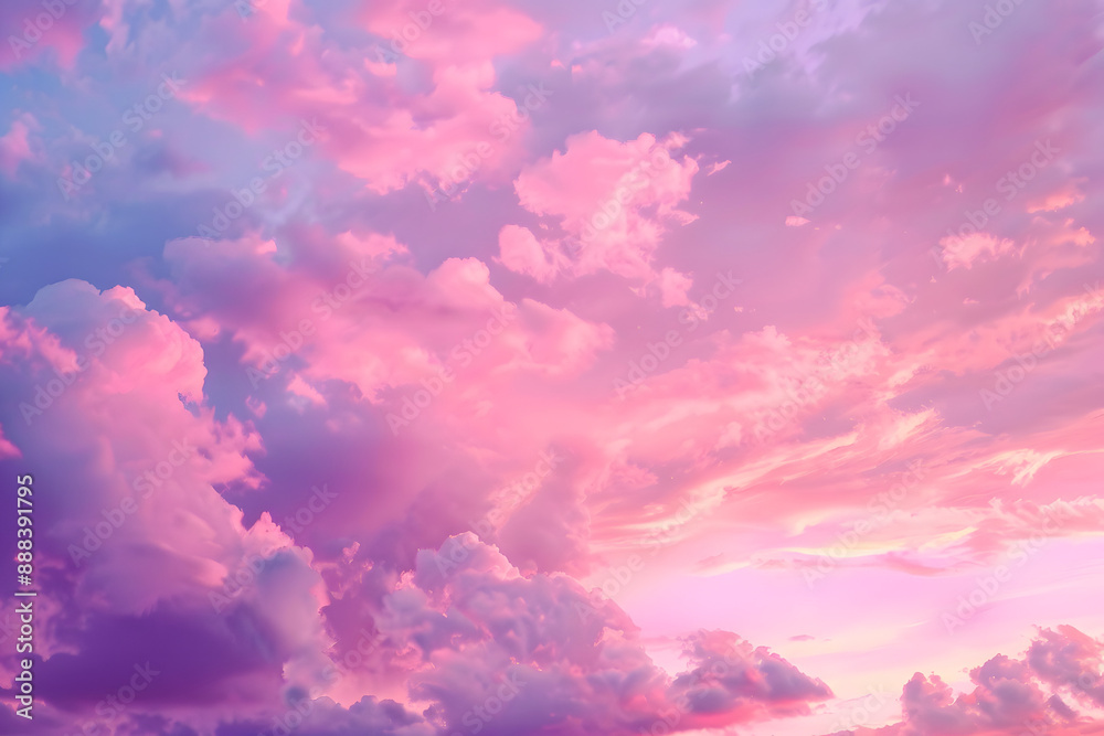 Pink and Purple Sunset Sky Panorama Pink and Purple Sunset Sky Panorama