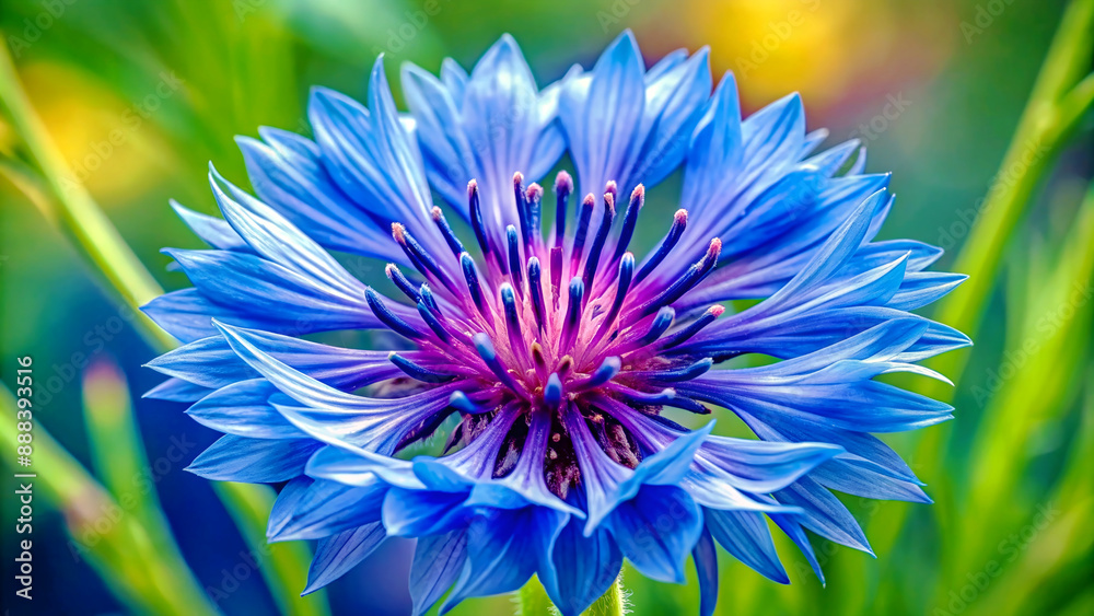 A cornflower. A cornflower.