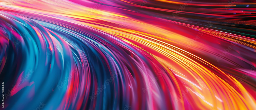 A stream of colorful lights creates a flowing, dynamic abstract pattern, resembling an energetic digital light show. A stream of colorful lights creates a flowing, dynamic abstract pattern, resembling an energetic digital light show.