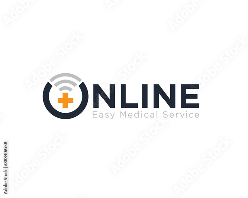 online health service logo designs for medical app and internet service
