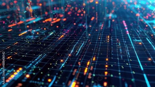Wallpaper Mural dynamic 3D scatter plot showing investment returns versus risk across multiple asset classes Torontodigital.ca