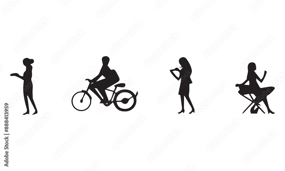 Vector Set Of Olympic Sports black Icons Isolated on White Background Vector Set Of Olympic Sports black Icons Isolated on White Background