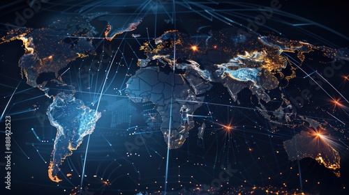 strategic map of global banking partnerships essential for a multinational corporation's treasury operations photo