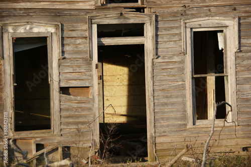 Old Abandoned House on an Autumn Day