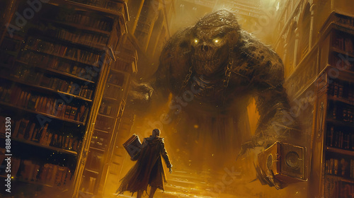 Monster in library