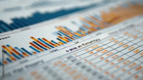 detailed financial model displaying projected cash flows and capital expenditures in a dynamic chart