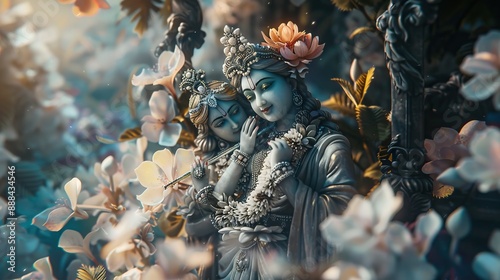 Lord Krishna and Radha  Lord Krishna
