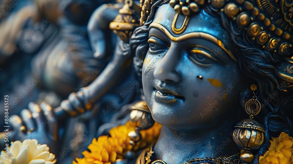 Statue of Hindu god krishna Statue of Hindu god krishna