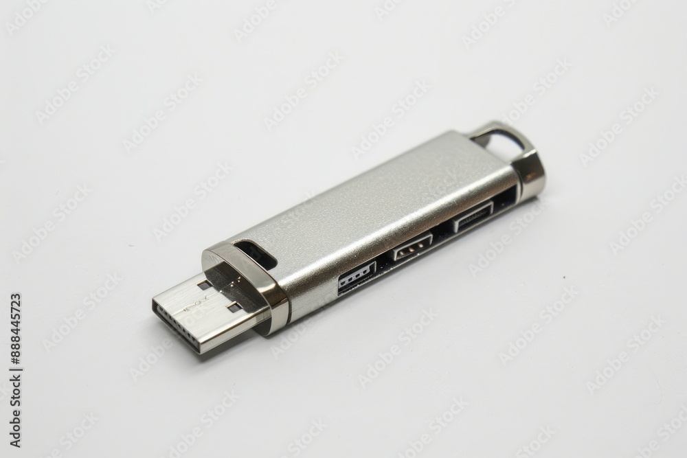 Compact and versatile metal USB flash drive for data storage and transfer Compact and versatile metal USB flash drive for data storage and transfer