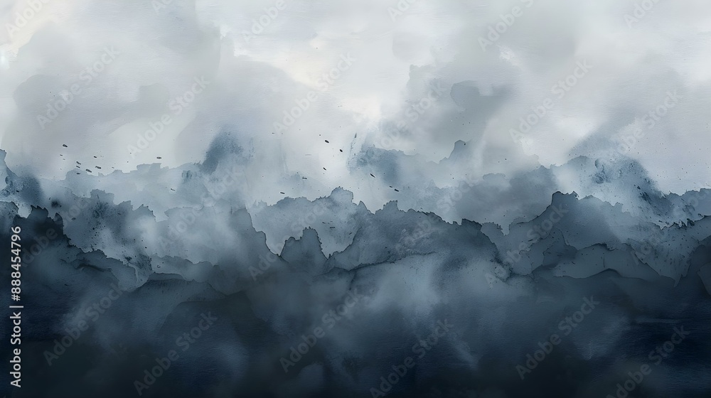 Fototapeta premium Dark gray watercolor abstract background