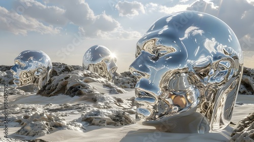 Life forms with mirror-like skins