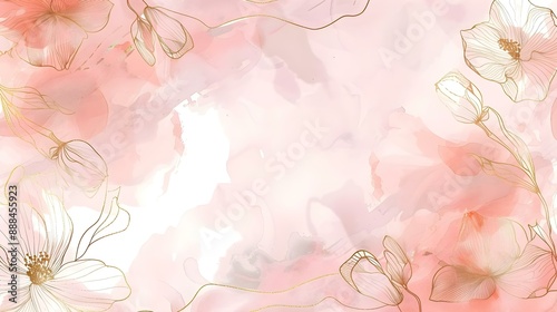 Luxury wedding invitation card background