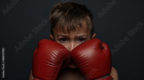 Young Boxer Ready for a Fight