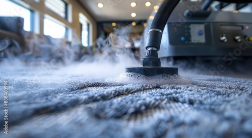 Steam Cleaning a Carpet